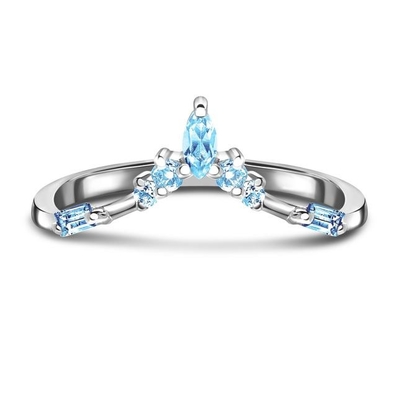 9K / 10K/14K/18K自然なエメラルドはダイヤモンドの婚約指輪のホワイト ゴールドを切った