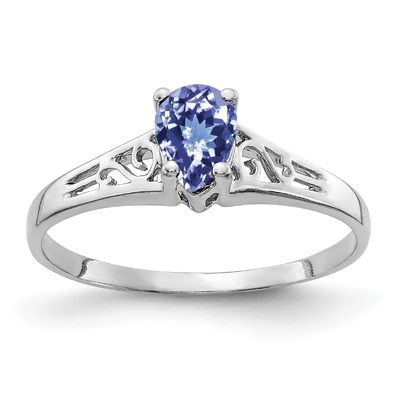 純銀製の婚約指輪のTanzaniteのハロー リングのあたりの性質0.5 ct