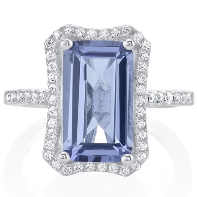 本物のDruzyのモス グリーンの瑪瑙およびMoissanite 4の熊手旧式な様式の婚約指輪のあたりのMilgrainの線条細工のフラッシュ