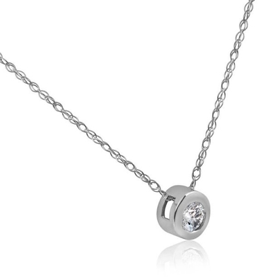帝国1/6Ct TDWのダイヤモンド10kローズの金の円形のダイヤモンドのハローの吊り下げ式のネックレス