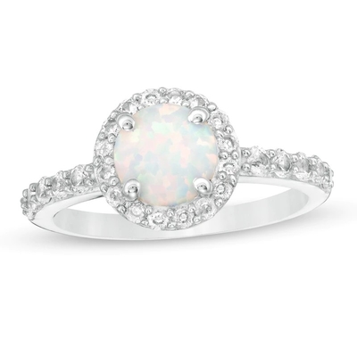 楕円形のオパールおよび1/15 CT。T.W. Diamond Bypassは純銀製のすねリングを裂いた