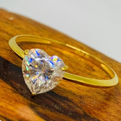ダイヤモンド指輪1/4 ct twの円形9Kのイエロー・ゴールドの結婚指輪