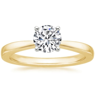 豪華なヤナギのダイヤモンドの婚約指輪1/4 Ct。Tw.9K金の中心を使って