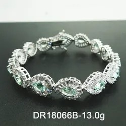ナシの切口のTanzaniteの女性のための銀製のすばらしい質のブレスレット