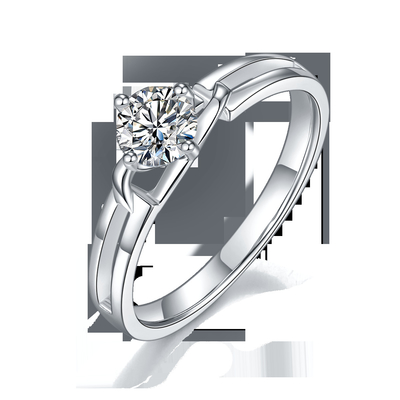 白い四角MoissaniteおよびサファイアのPlatineveのダイヤモンドの宝石類の女性はSilver1.94CTWと鳴る