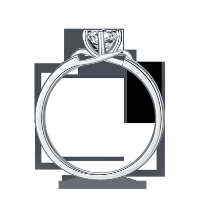 白い四角MoissaniteおよびサファイアのPlatineveのダイヤモンドの宝石類の女性はSilver1.94CTWと鳴る