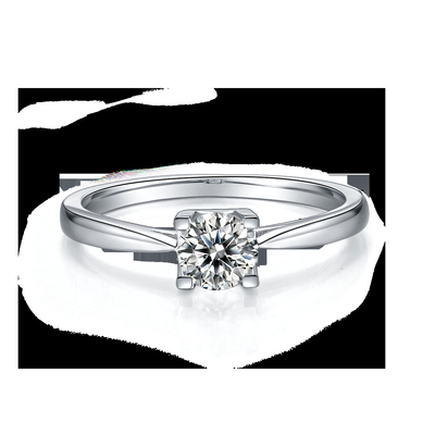 独特なS925東西の配置のエメラルドは現代Moissaniteの結婚式の婚約指輪を切った