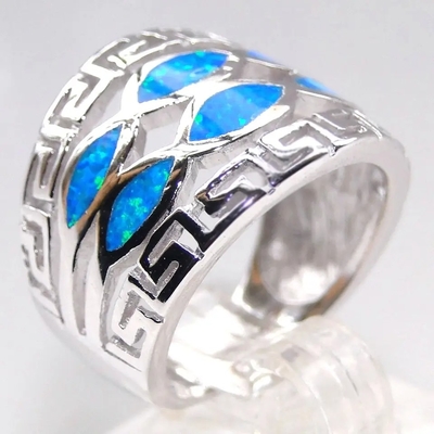 925純銀製のQuanlity OpalギリシャのエメラルドのBirthstoneの無限キーと   Opalブレスレット