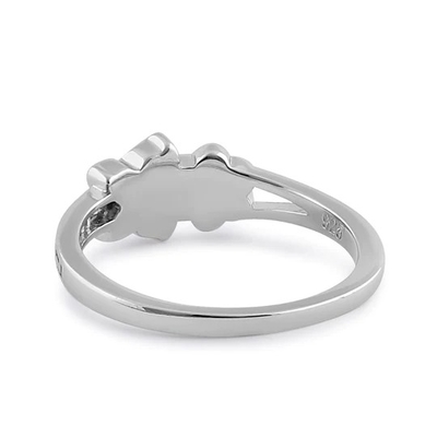 925純銀製の良質の青いオパールのギリシャの白い実験室の女の子のためのOpal Engagenentリングと