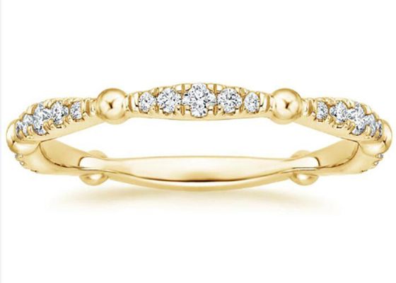 Full Diamond 14K Yellow Gold Jewelry 0.67ct G-H VS1 Clarityを舗装しなさい
