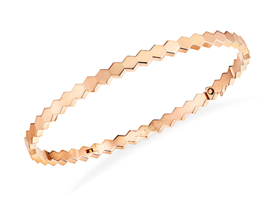 Engagement OEMのための六角形18k Solid Gold Bangle Bracelet 4mm Width