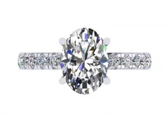 手のSetting 2.45g 14K Solid Gold Jewellery ODM For Engagement