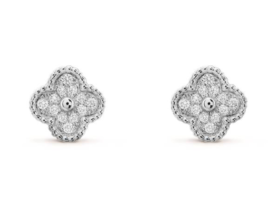 0.24ct 18k Gold Diamond Earrings、10mm Diamond Ear Studs 2.37g Weight