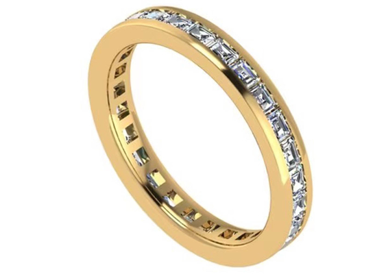 27pcs Diamond 18KローズGold Ring With 2.0×1.5MM OEM ODM For Gift