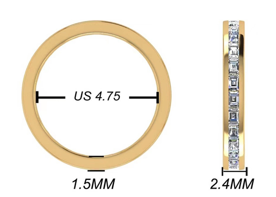 27pcs Diamond 18KローズGold Ring With 2.0×1.5MM OEM ODM For Gift