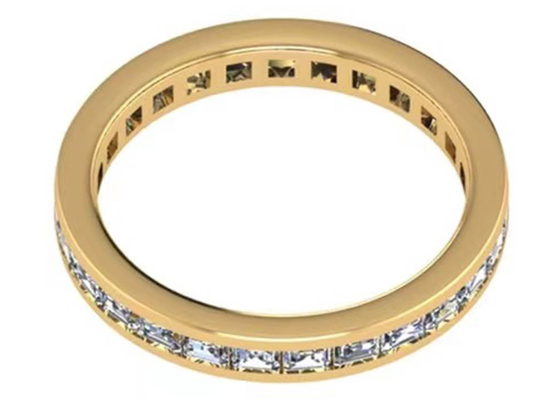 27pcs Diamond 18KローズGold Ring With 2.0×1.5MM OEM ODM For Gift