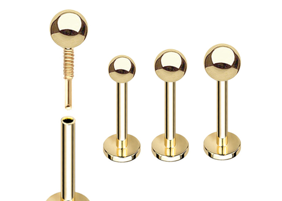 OEM 14k Gold Cartilage Earrings、Body Piercing Earring 5mm 8mm 10mm Length