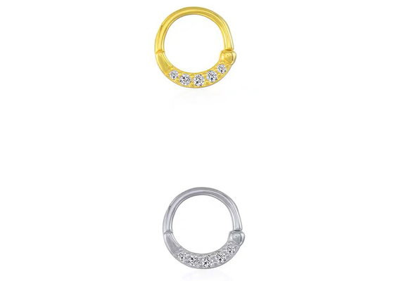 Nose Septumのための永遠のHoop 14K Gold Clicker Piercing OEM ODM