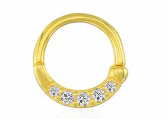 Nose Septumのための永遠のHoop 14K Gold Clicker Piercing OEM ODM