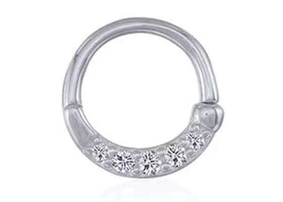 Nose Septumのための永遠のHoop 14K Gold Clicker Piercing OEM ODM