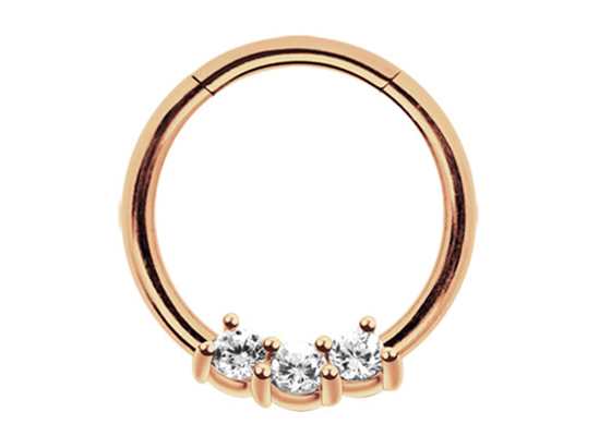 螺旋形14k Gold Septum Ring、Dailyの摩耗のための8mm And 10mm Nose Ring