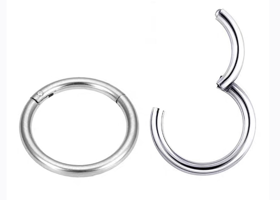 Periceing White Gold Clicker、Anniversaryのための14k Gold Hoop Earrings OEM ODM