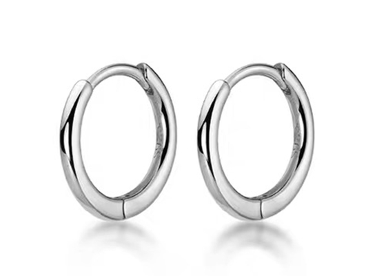 Helixセクシーな14k Gold Hoop Earrings ODM For Women 1.2mm×10mm Dimension