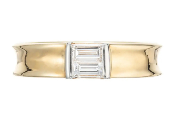 0.58ct 6x4MM Solitaire Stone 14K Solid Gold Jewellery Diamond Wedding Ring