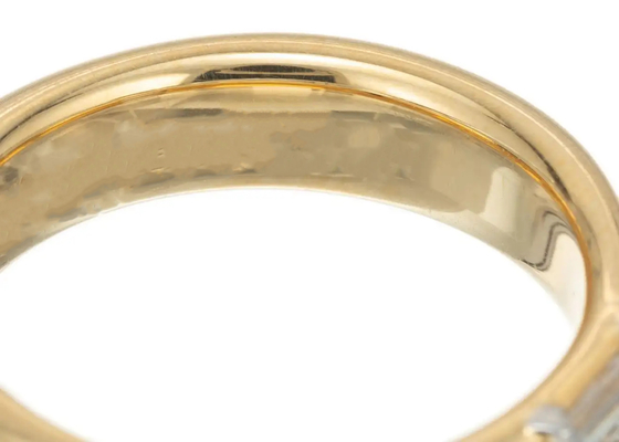0.58ct 6x4MM Solitaire Stone 14K Solid Gold Jewellery Diamond Wedding Ring