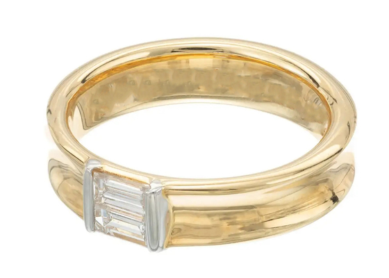 0.58ct 6x4MM Solitaire Stone 14K Solid Gold Jewellery Diamond Wedding Ring