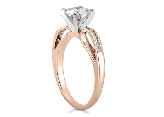 ODM OEM Jewellery Diamond Ring、14k White Gold Wedding Ring Round Cut
