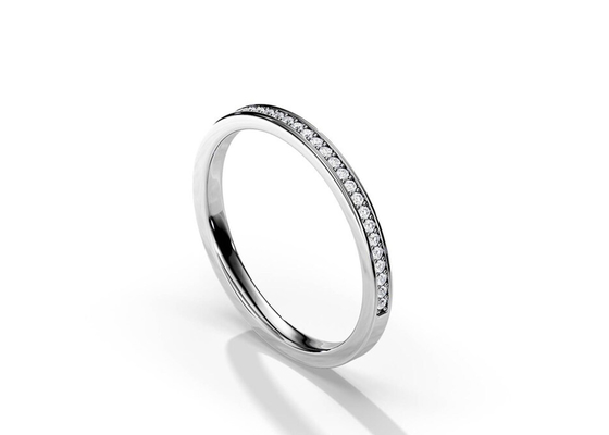 Anniversaryのための半分のEternity 9K Gold Ring Stacking 0.36ct Weight