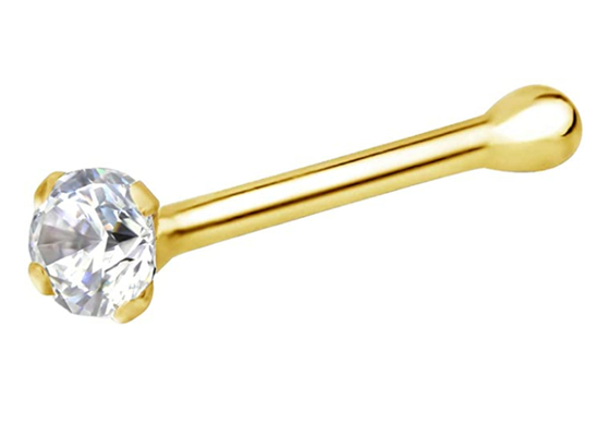 7mm 14k Gold Nose Ring、Non Irritating Nose Piercing Jewelry OEM