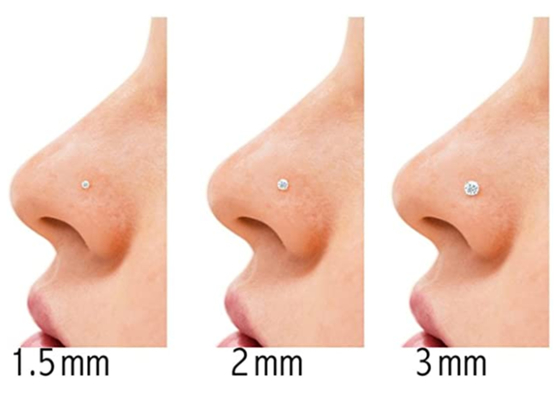 7mm 14k Gold Nose Ring、Non Irritating Nose Piercing Jewelry OEM