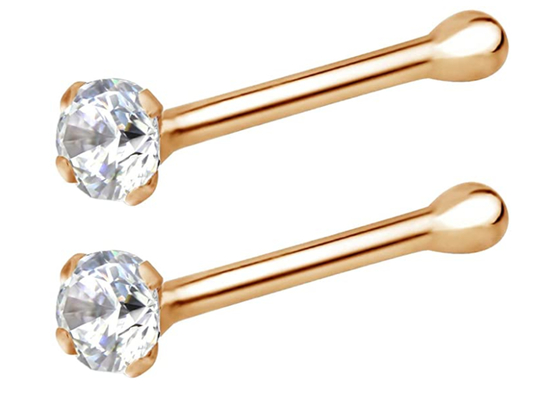 7mm 14k Gold Nose Ring、Non Irritating Nose Piercing Jewelry OEM