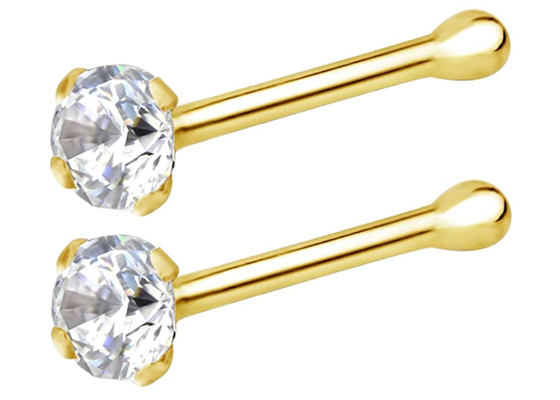 7mm 14k Gold Nose Ring、Non Irritating Nose Piercing Jewelry OEM