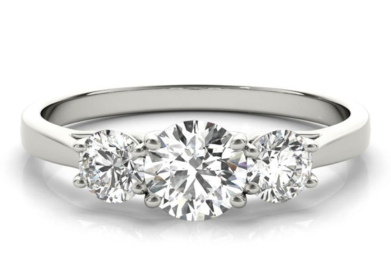 1.0 Moissanite ODMを持つカラット9K Silver Ring 925 Sterling Silver Material