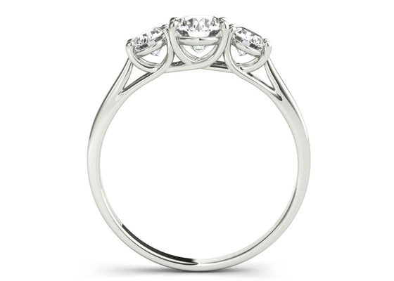 1.0 Moissanite ODMを持つカラット9K Silver Ring 925 Sterling Silver Material