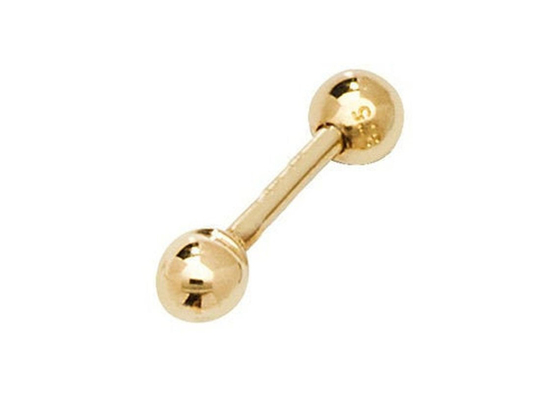 Engagement WeddingのCartilageのためのねじBack 9K Gold Earrings
