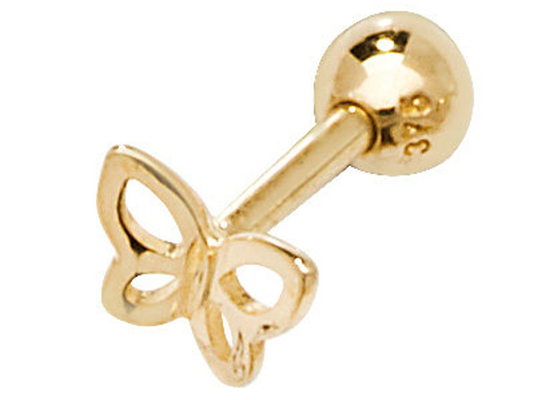 Engagement WeddingのCartilageのためのねじBack 9K Gold Earrings