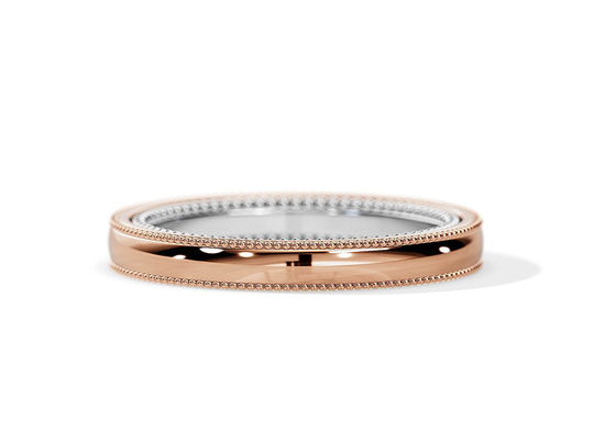 ODM 2の調子の金の婚約指輪、4MM 5MM 6MMの金の結婚指輪リングOEM