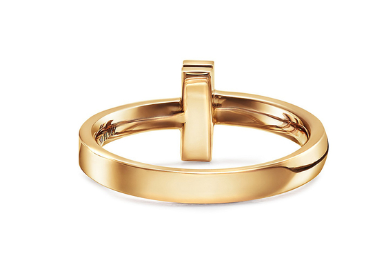 Engagement Weddingのための3.89g重量18K Solid Gold Jewelleryリング2.5mm Width